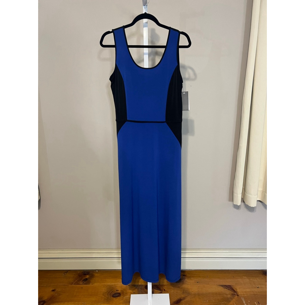 Women's Donna Ricco Maxi Dress Blue/Black Size 14